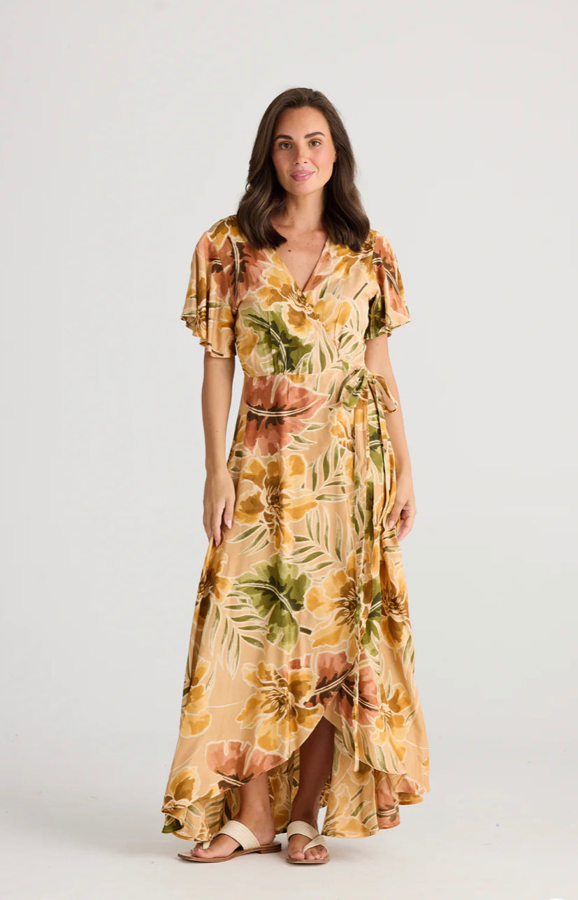 Geisha Maxi Dress in Majesty Palm