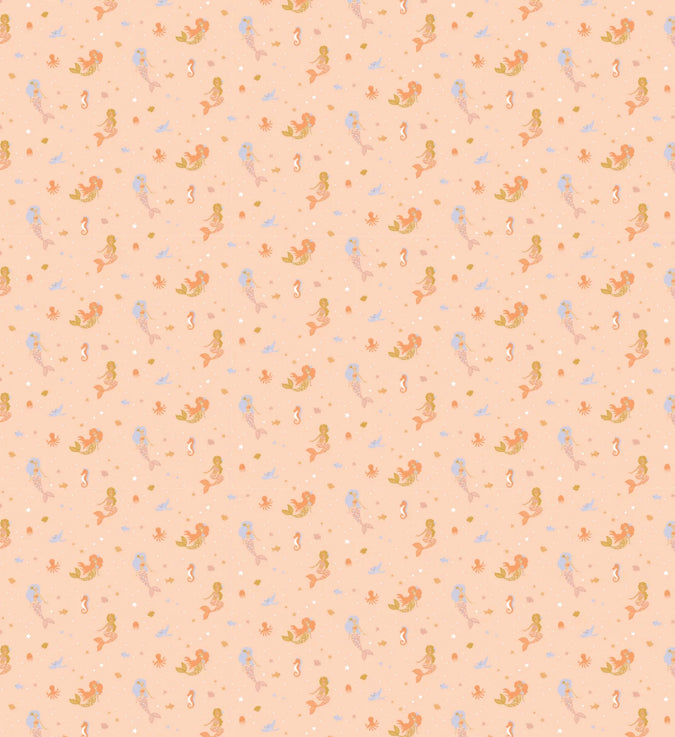 Mermaids Organic Fitted Cot Sheet
