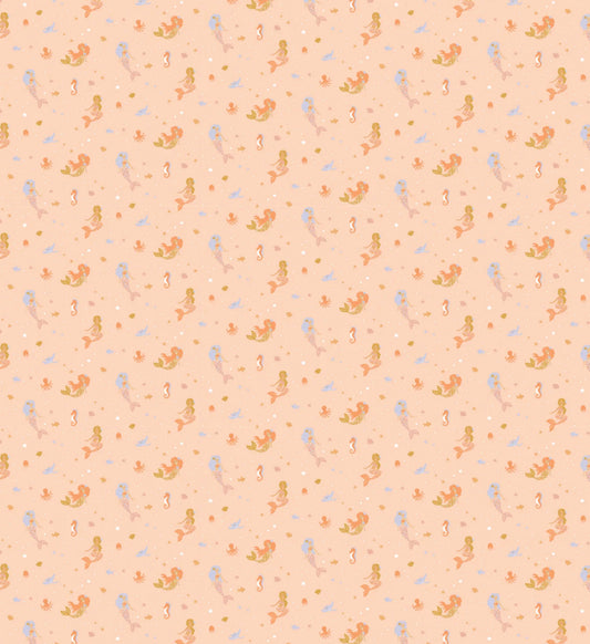 Mermaids Organic Fitted Cot Sheet