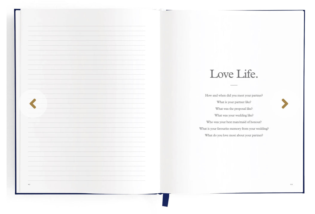 This Is My Story Memoir Journal Navy