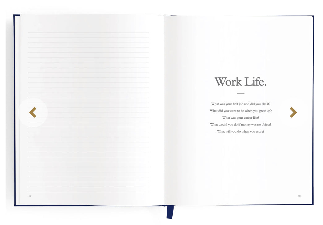 This Is My Story Memoir Journal Navy