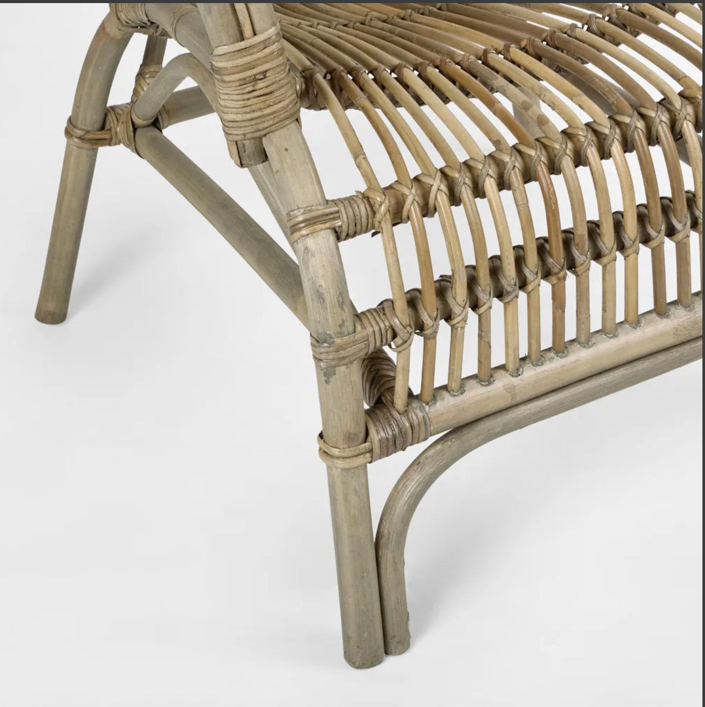 SEVILLE RATTAN ARMCHAIR - GREYWASH