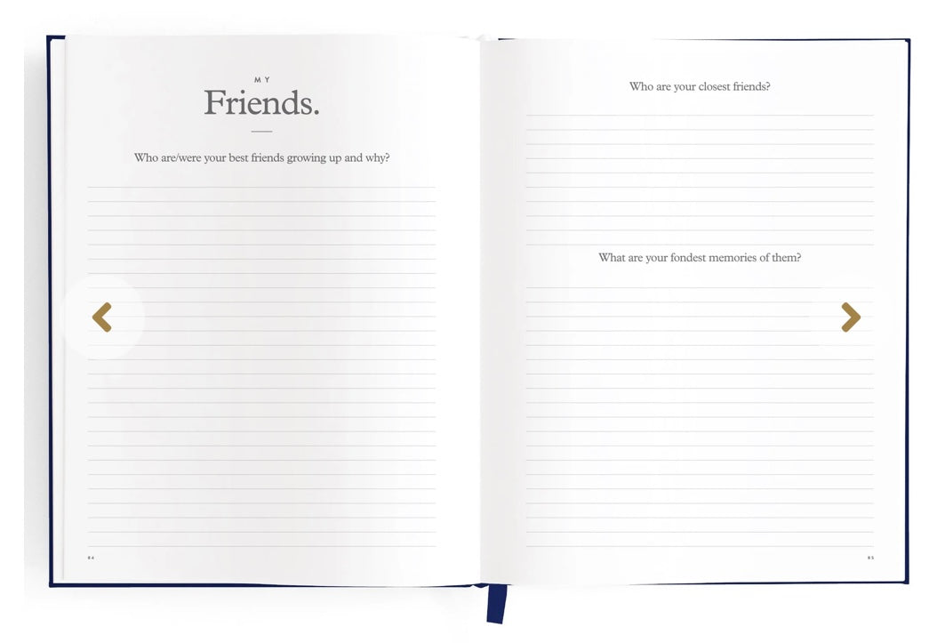 This Is My Story Memoir Journal Navy