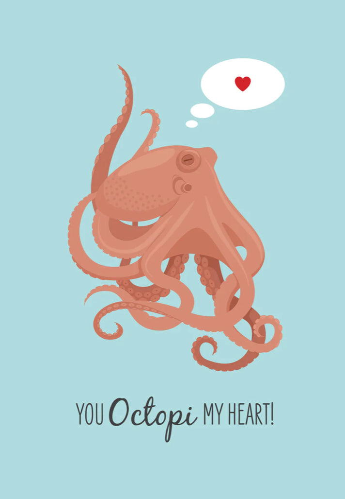 Lovers Card - Octopus Greeting Card