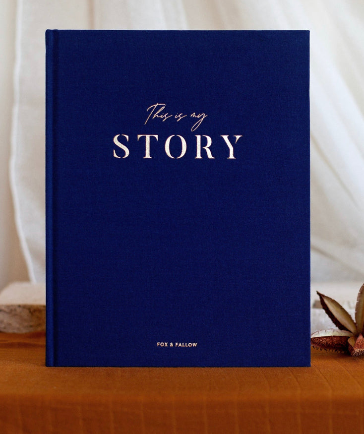 This Is My Story Memoir Journal Navy