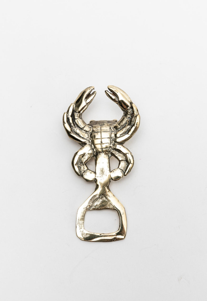 Crab Bottle Opener Gold