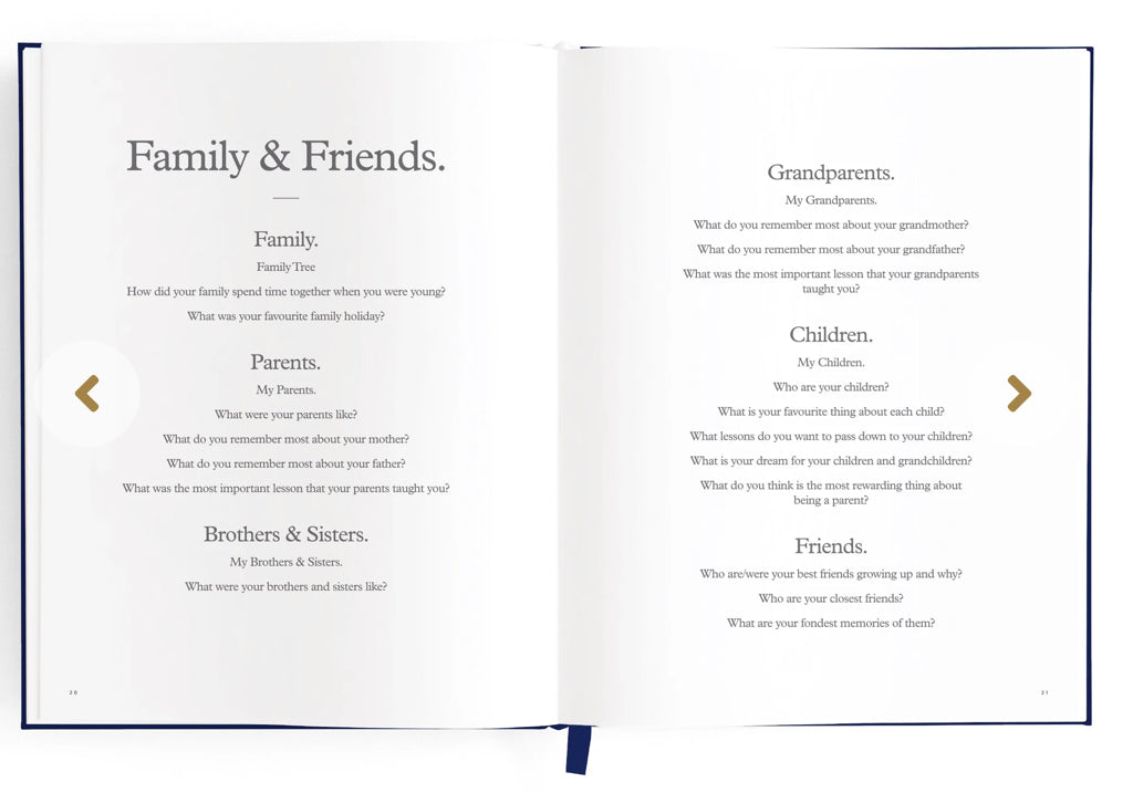 This Is My Story Memoir Journal Navy
