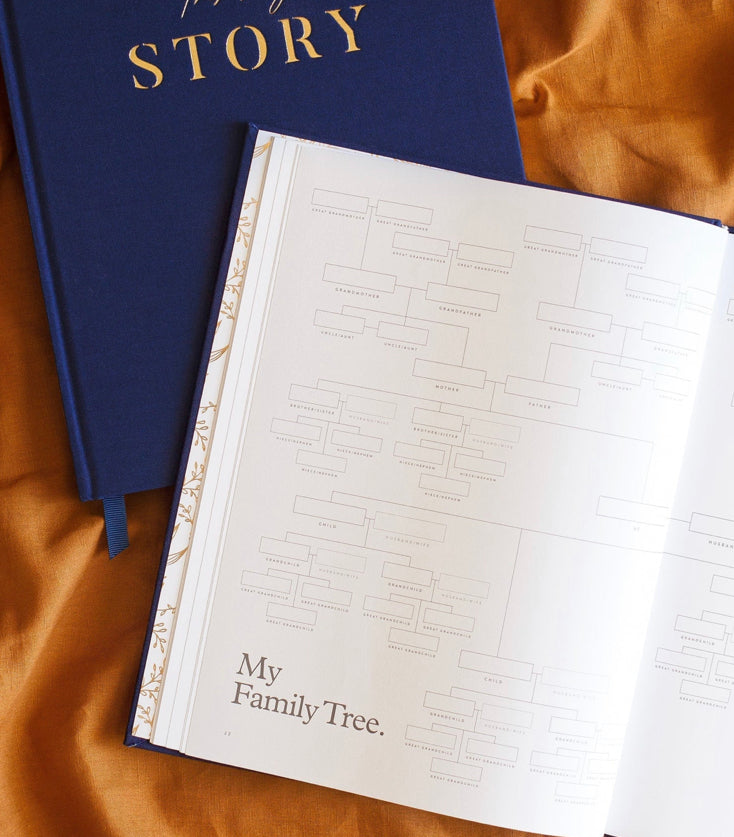 This Is My Story Memoir Journal Navy