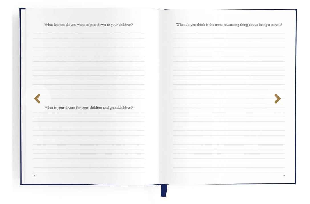 This Is My Story Memoir Journal Navy