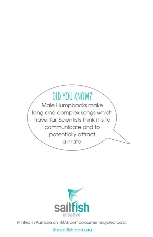 Lovers Card - Humpback Whale