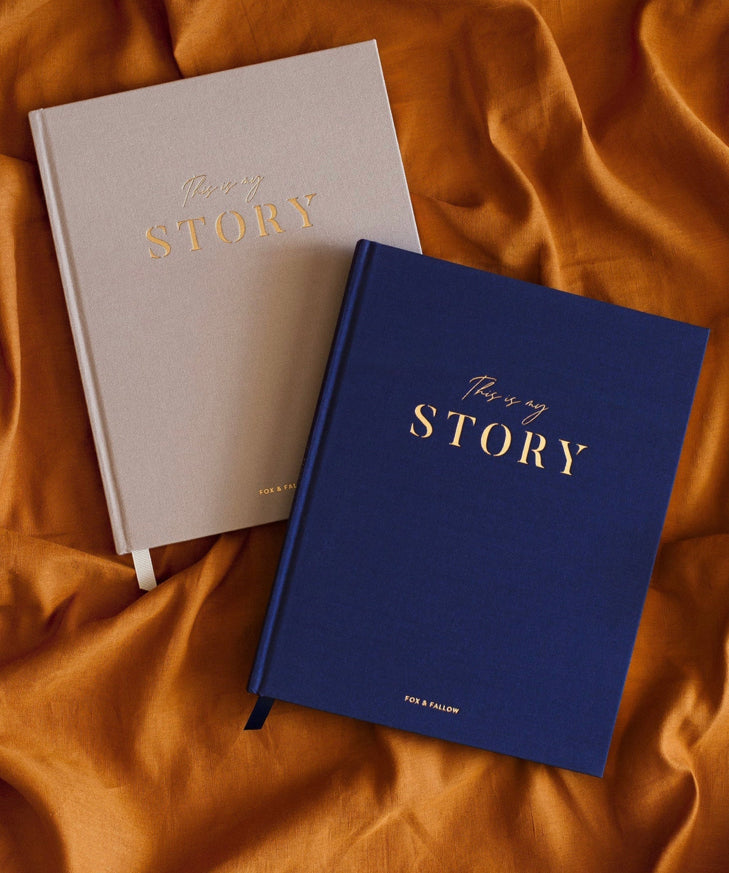 This Is My Story Memoir Journal Navy