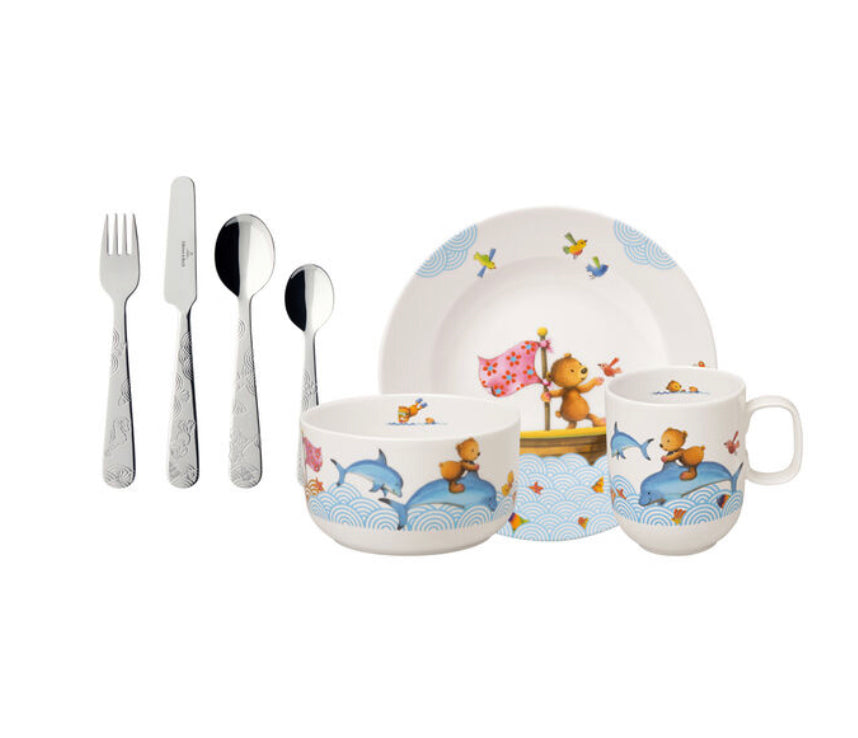 Happy Bear Children Dining Set 7pcs