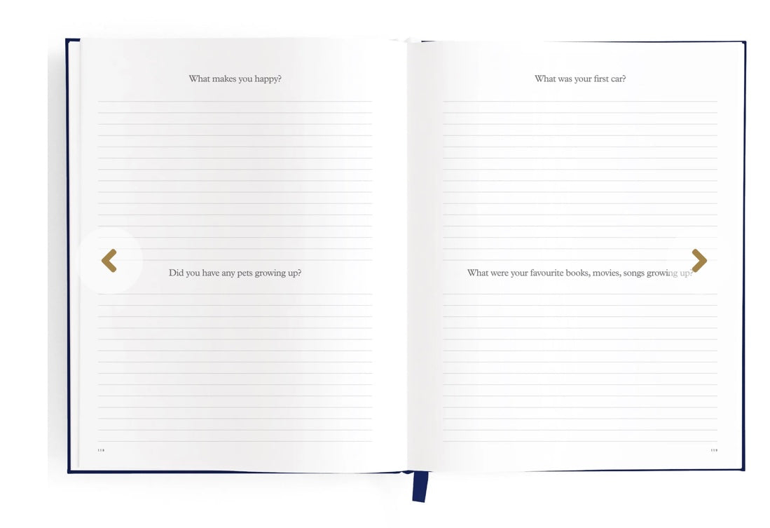 This Is My Story Memoir Journal Navy
