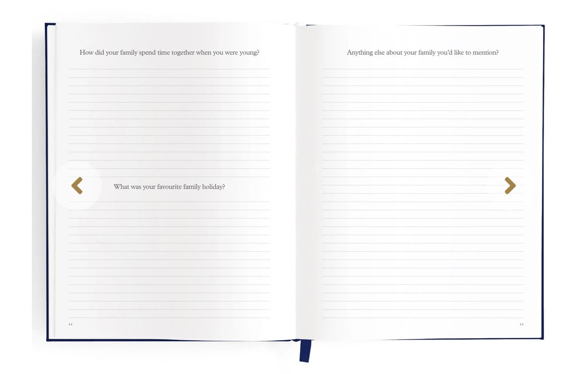 This Is My Story Memoir Journal Navy
