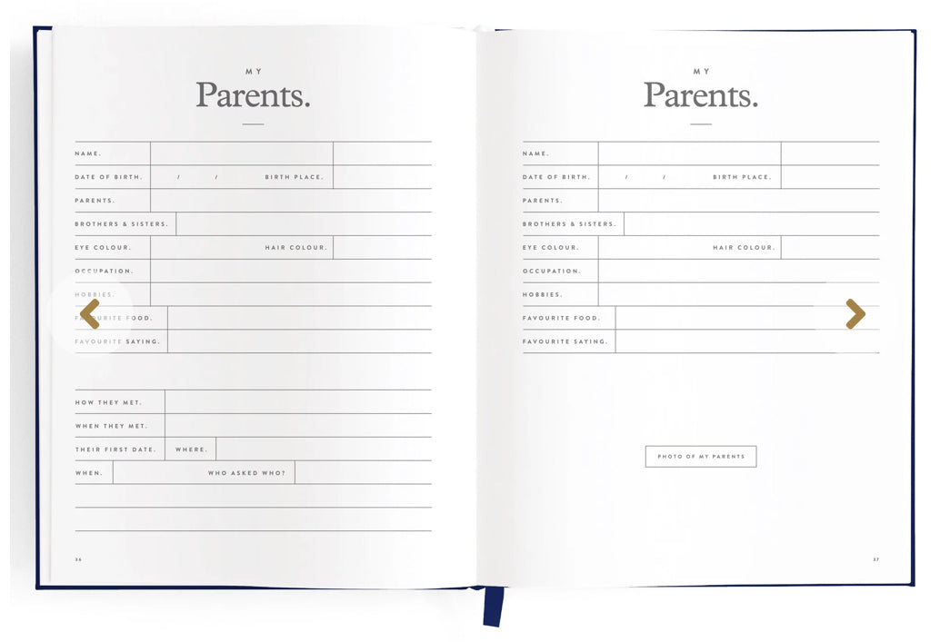 This Is My Story Memoir Journal Navy