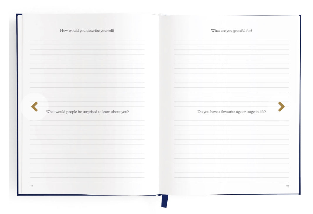 This Is My Story Memoir Journal Navy