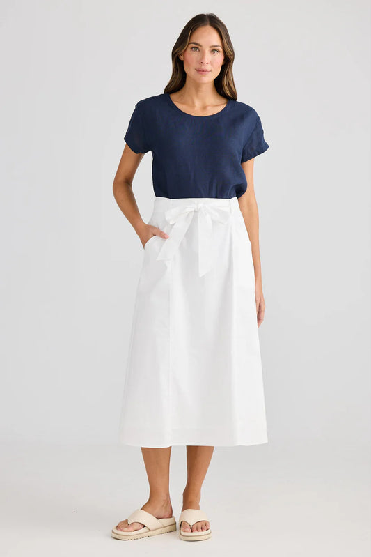 Sand Dollar Skirt in White