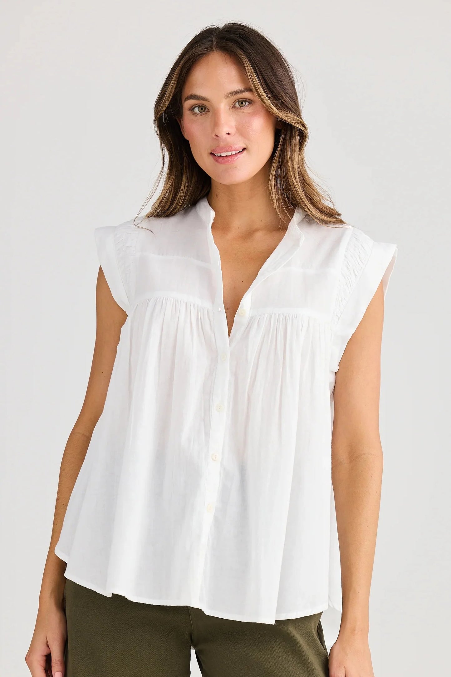Clementine Top in White