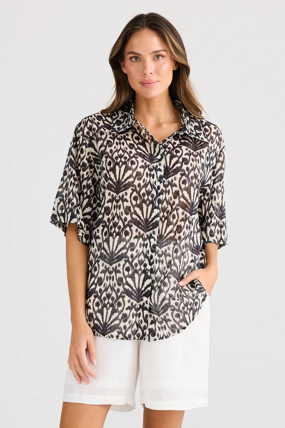Playa Shirt in Spring Fan