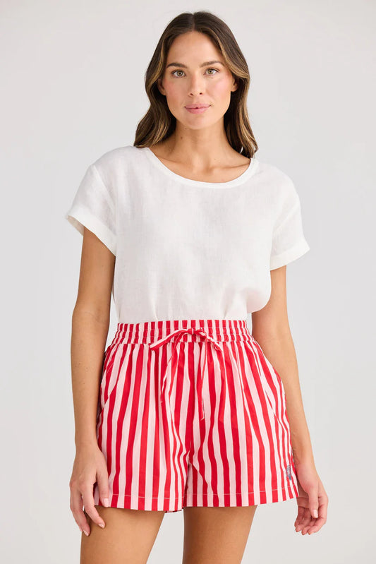 Adrift Shorts in Red Stripe