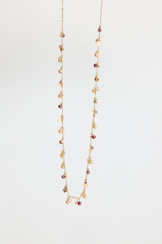 Manuelle Long Necklace in Gold