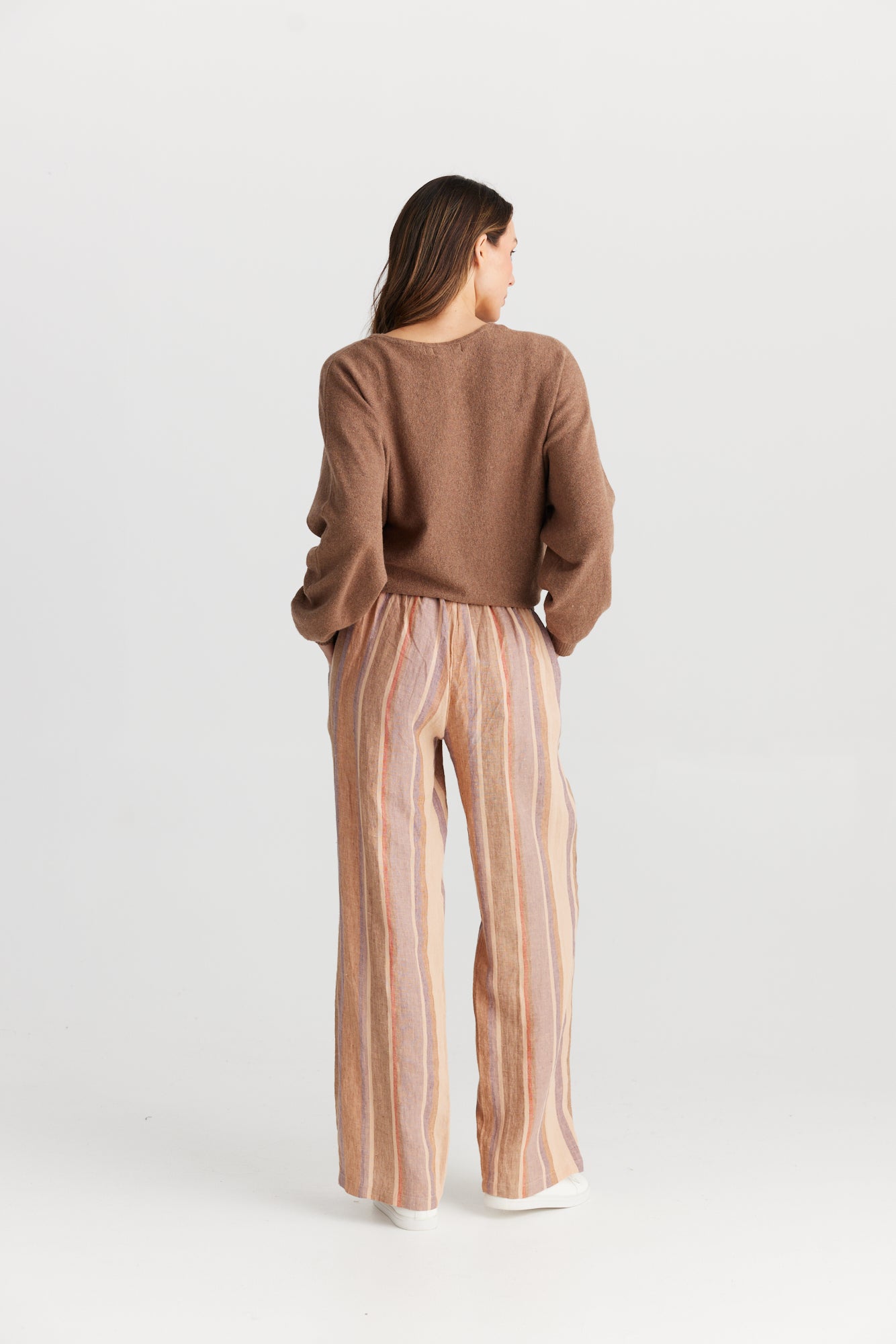 Souk Pants in Santal Stripe
