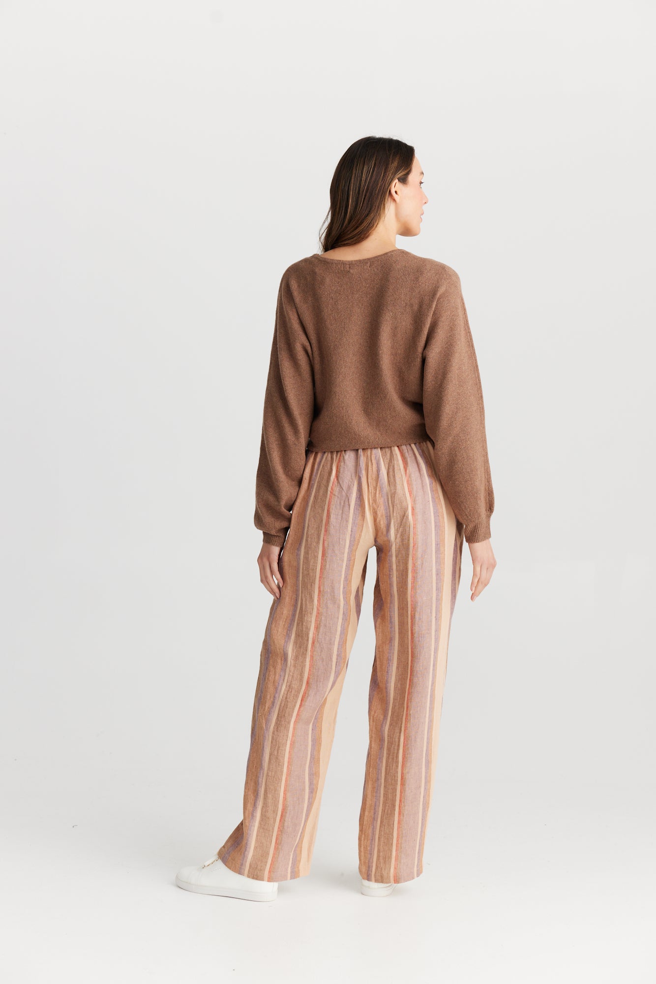 Souk Pants in Santal Stripe