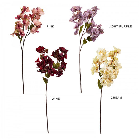 70cm Cream Bougainvillea Spray