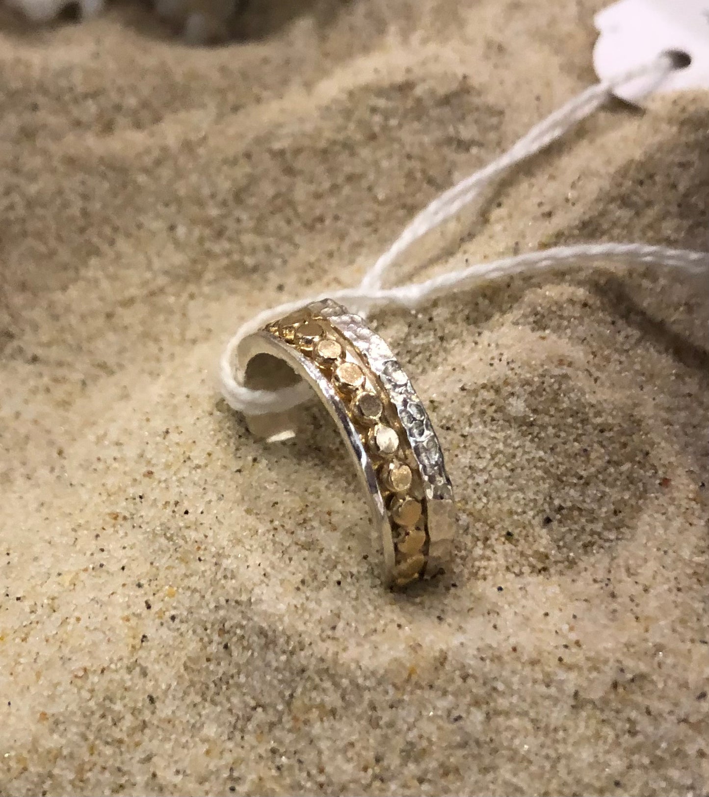 BDR2011gf Sterling Silver & Gold Filled Spinner Ring