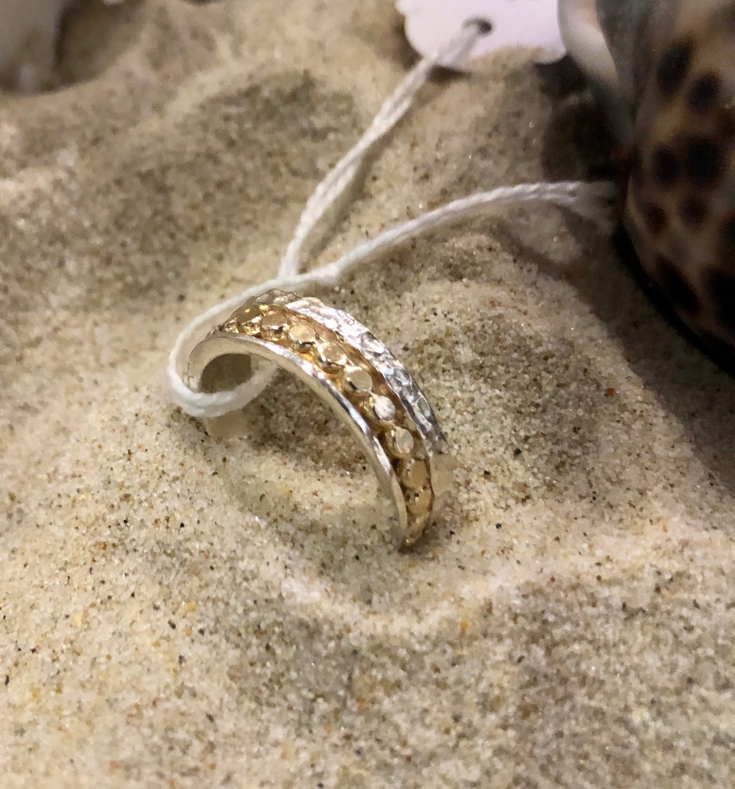 BDR2011gf Sterling Silver & Gold Filled Spinner Ring
