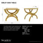 Emley Side Table Toffee