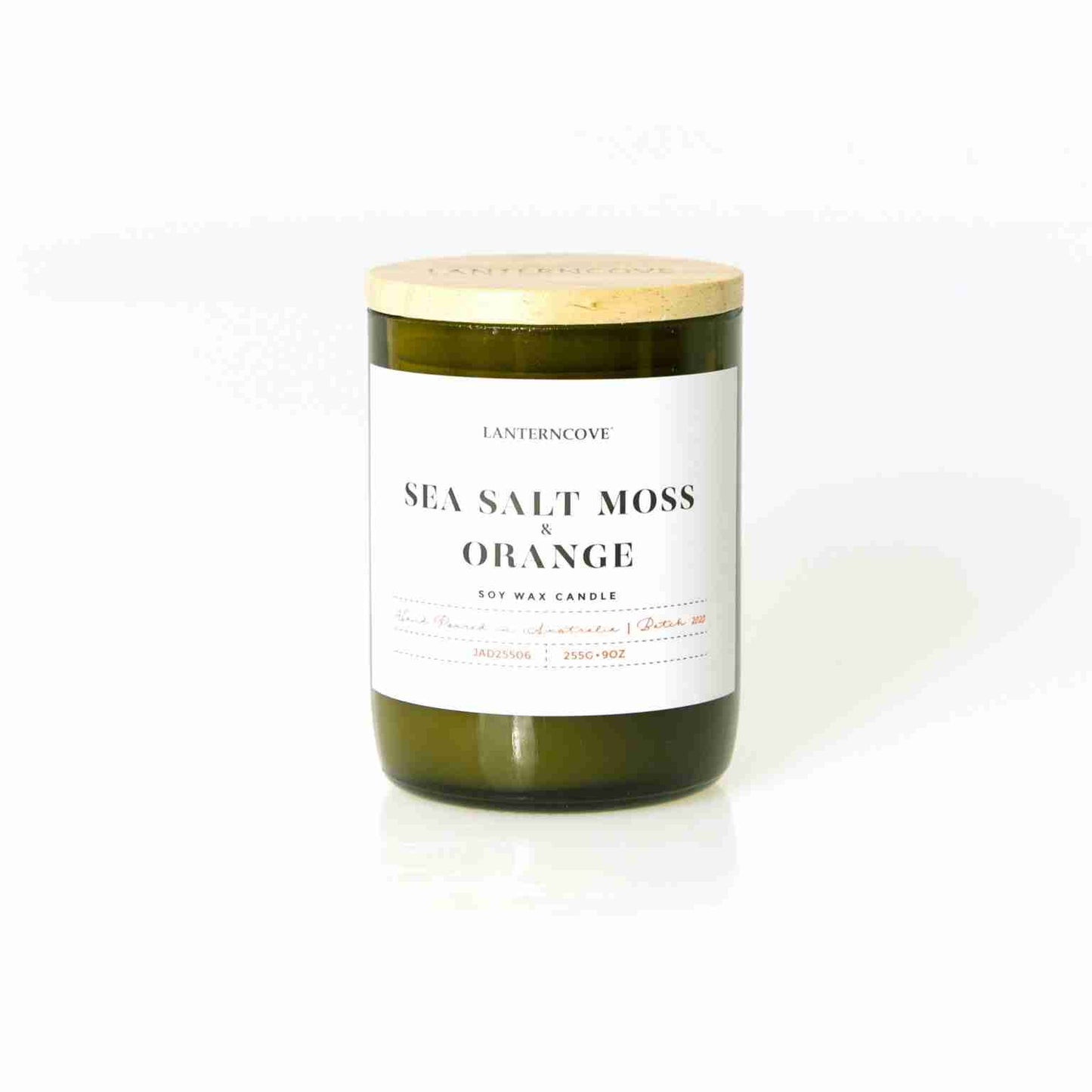 Jade 9oz Soy Wax Candle - Sea Salt Moss & Orange