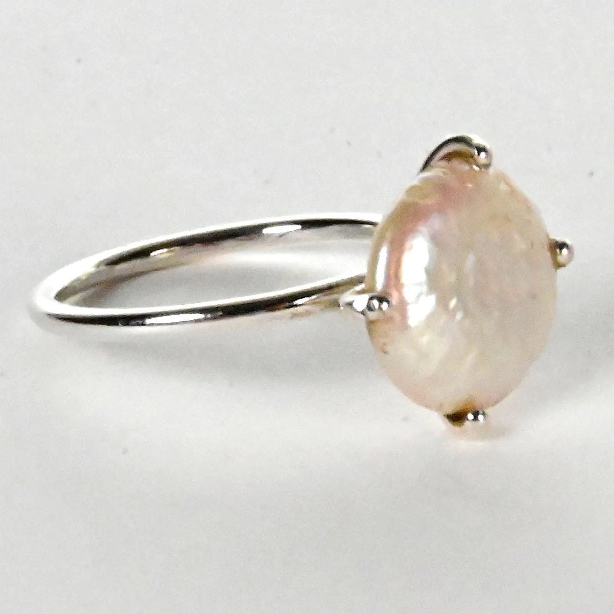 MW Coin Pearl Ring Claw 15mm Lux Ring IARP2229