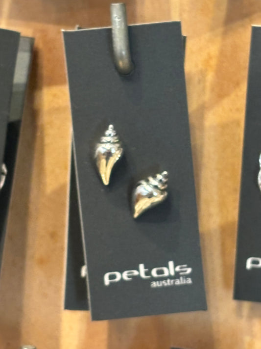 Petals Cone Shell Stud