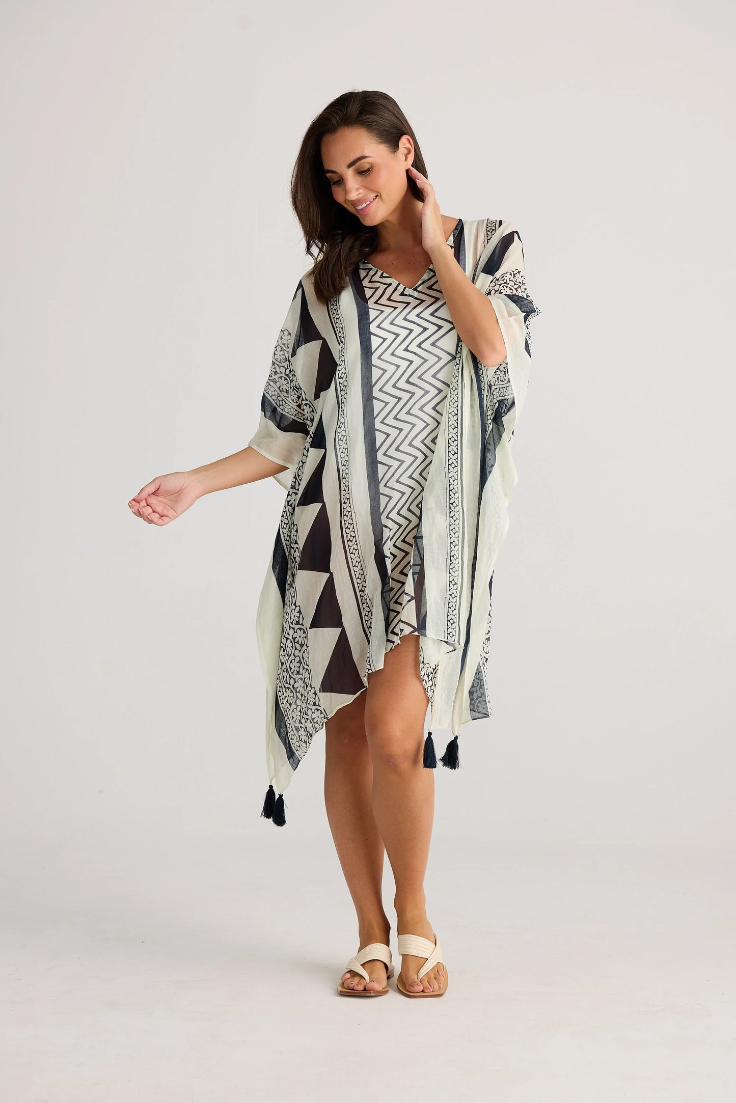 Stella Kaftan in Tribal Black