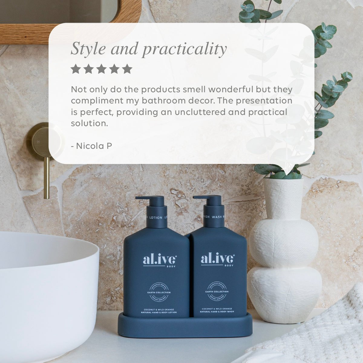 al.ive Coconut & Wild Orange | Wash & Lotion Duo