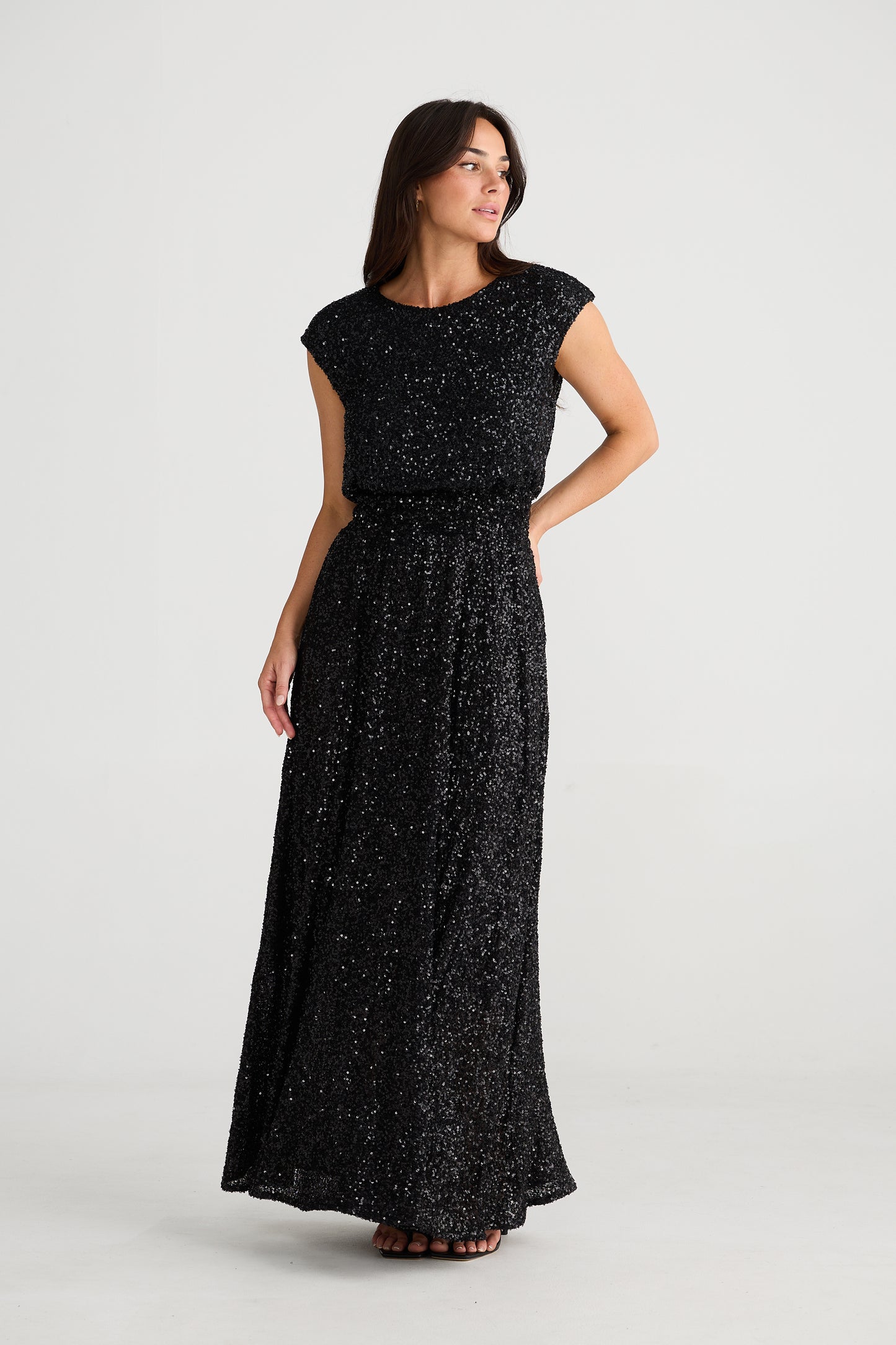 Shelly Dress Black Sequin