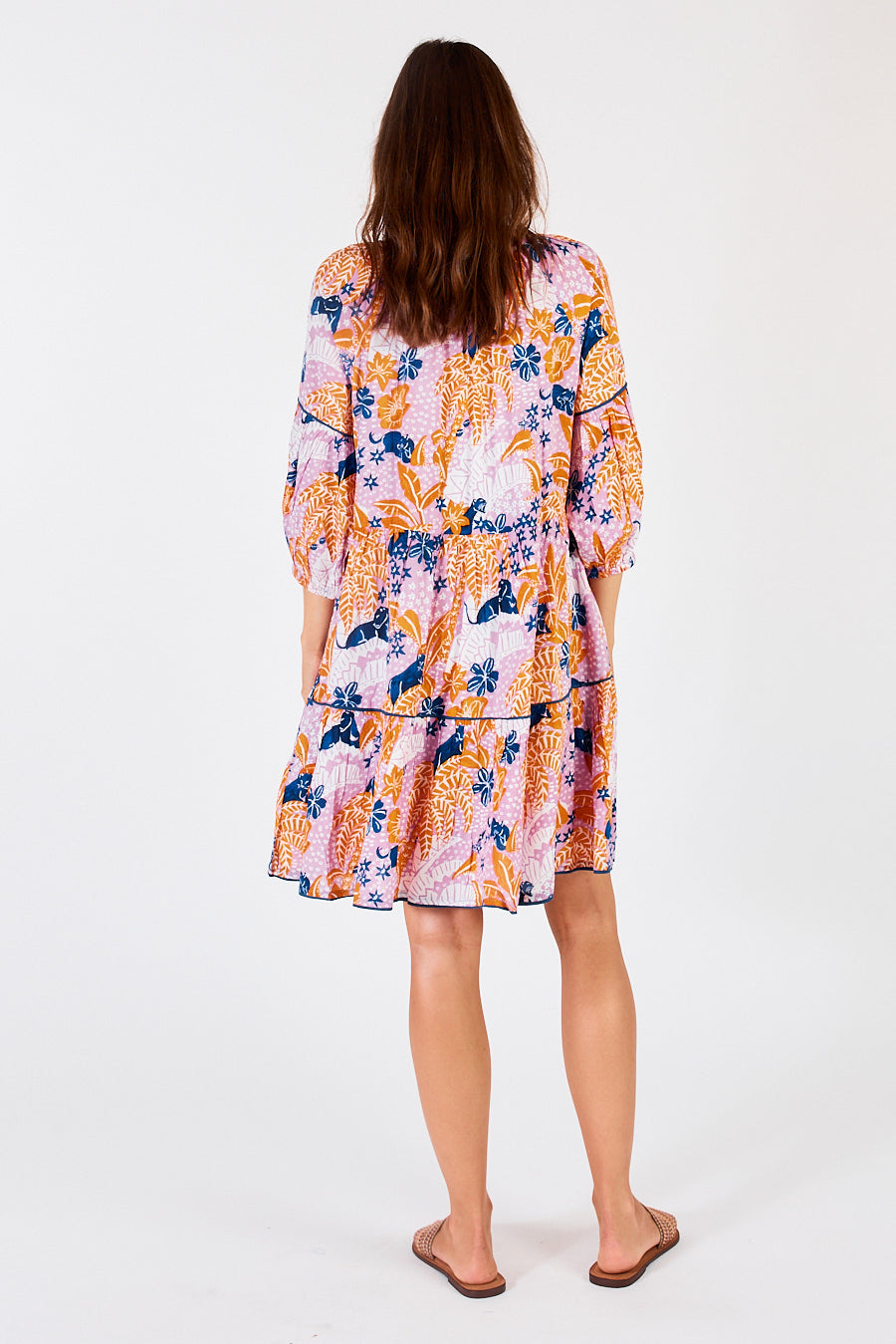 Tivoli Tiered Dress Orchid