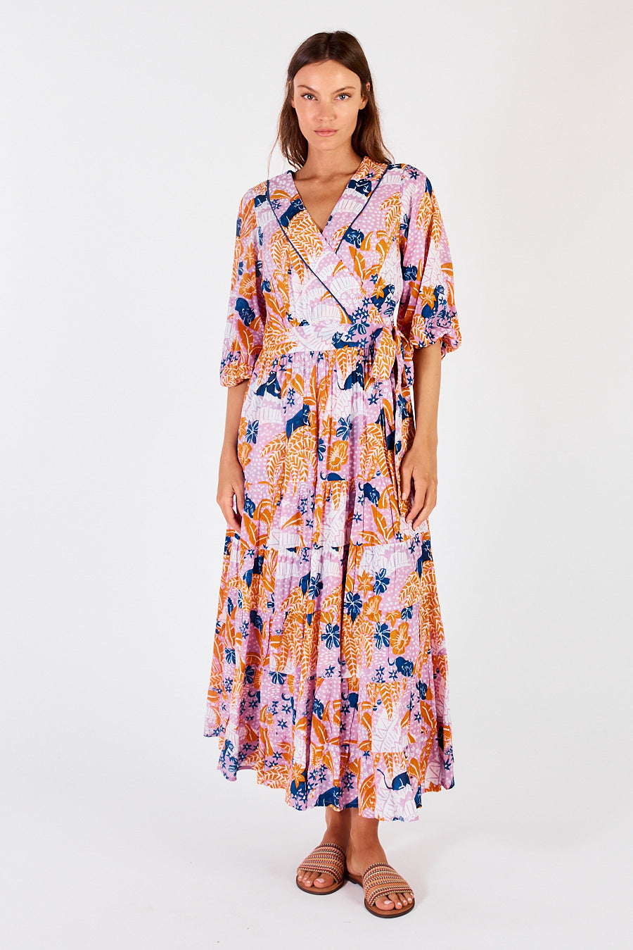 Tivoli Wrap Midi Orchid