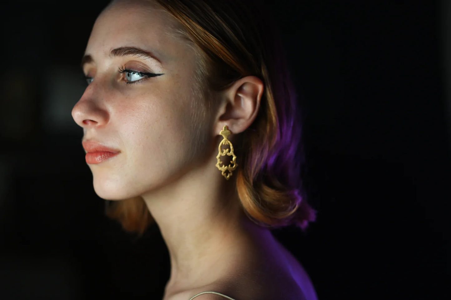 MW Gold Flock Earrings B61
