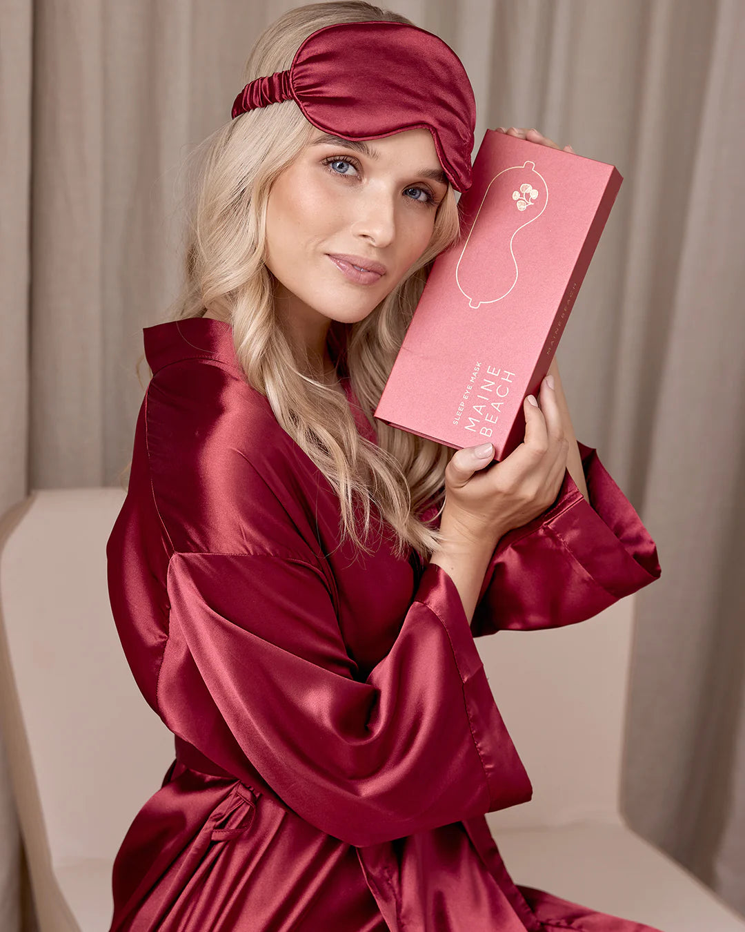 Sleep Eye mask - Ruby