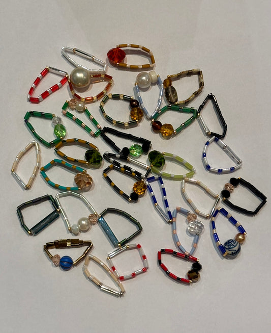 Agnes & Gus Tila Ring with Vintage Beads (Various)