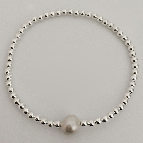 Gammies Elastic Bracelet With Pearl