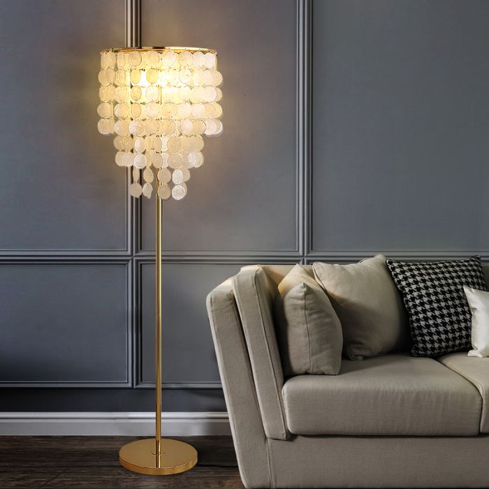 Capiz Shell floor lamp