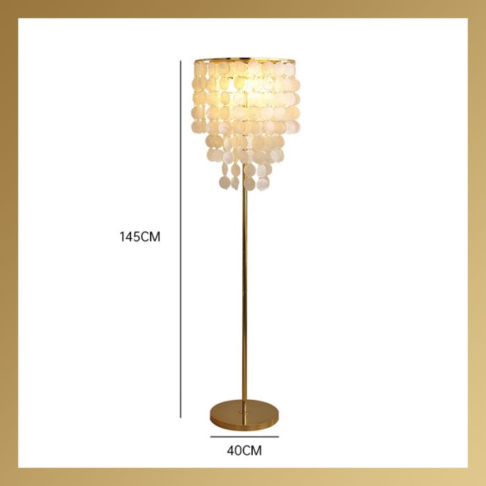 Capiz Shell floor lamp