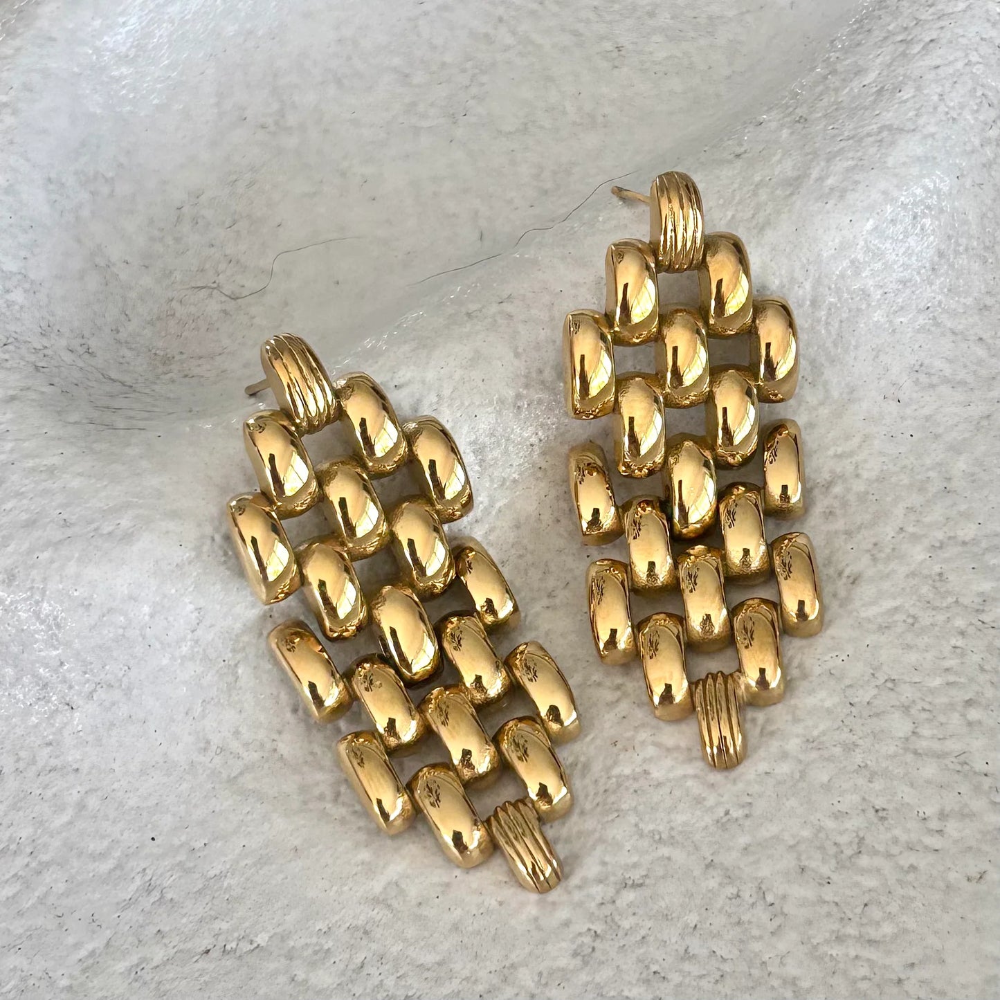 Salty Safari Gold Chain Earrings