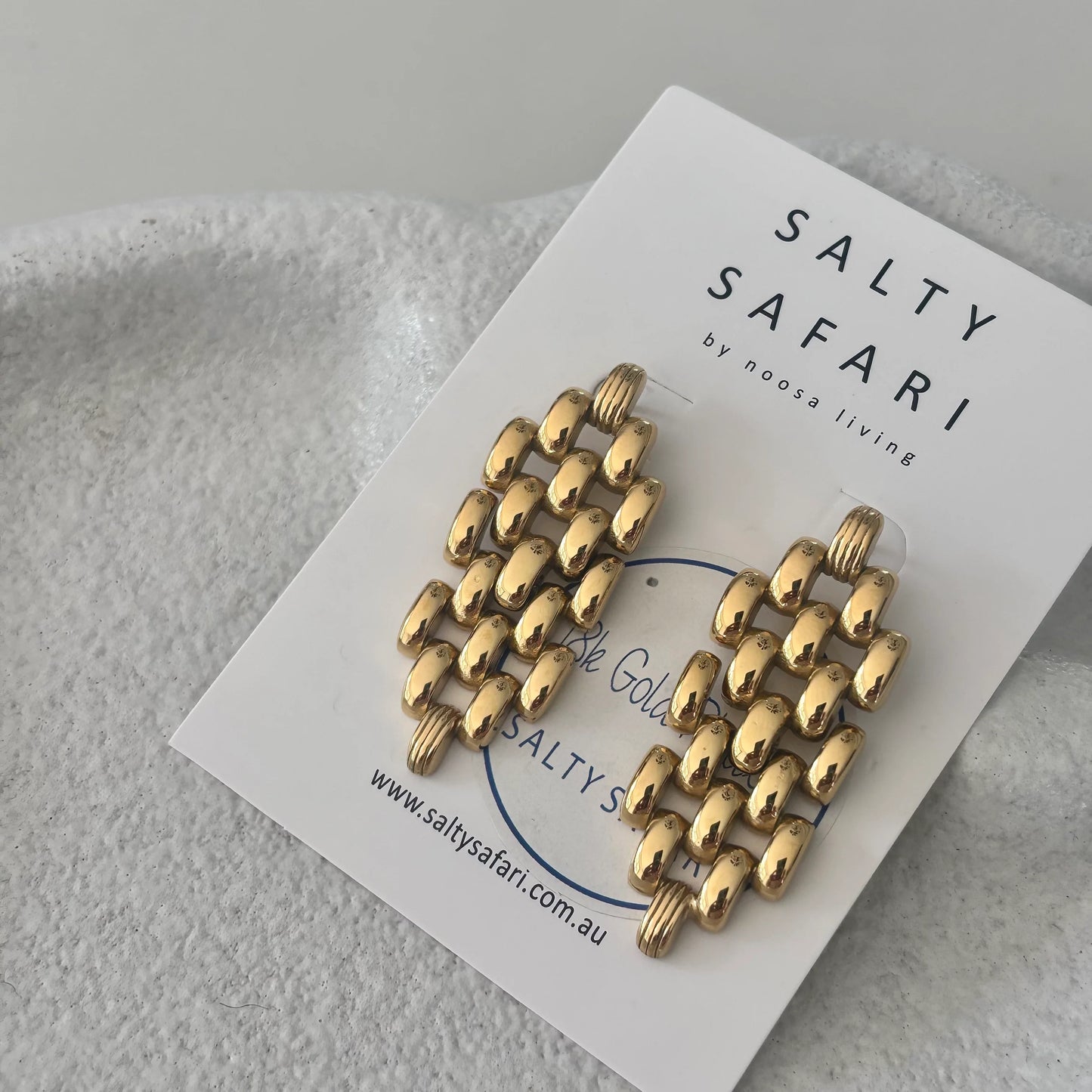 Salty Safari Gold Chain Earrings