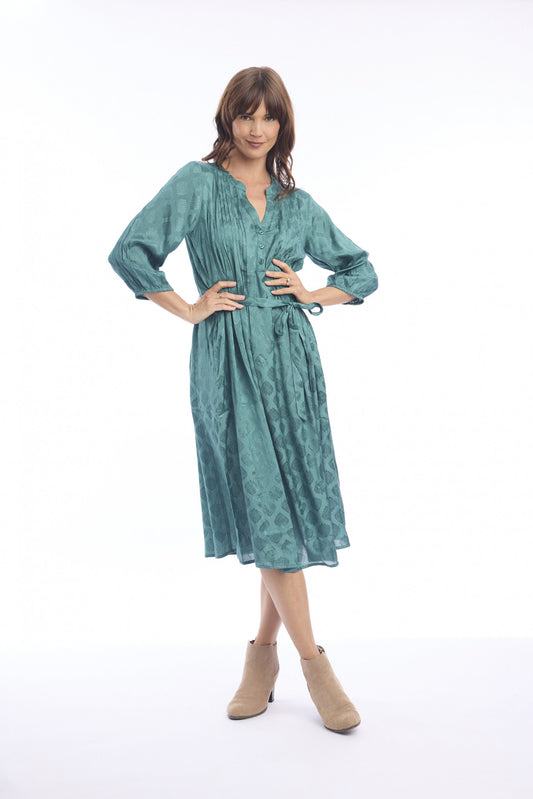 Solid Dress in Deep Jungle