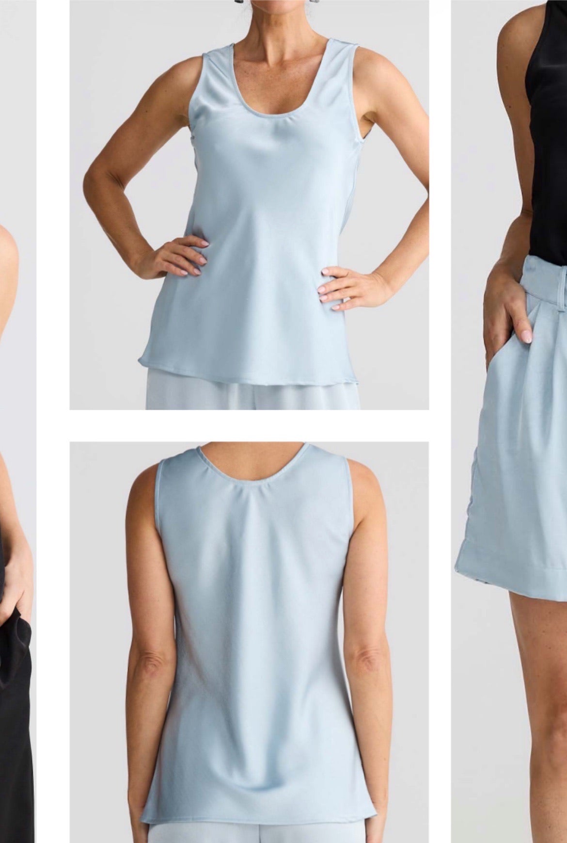 Ella Tank in Ice Blue