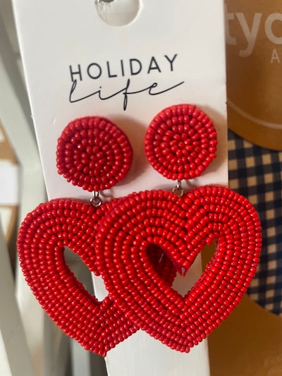 Fino Earrings - Red
